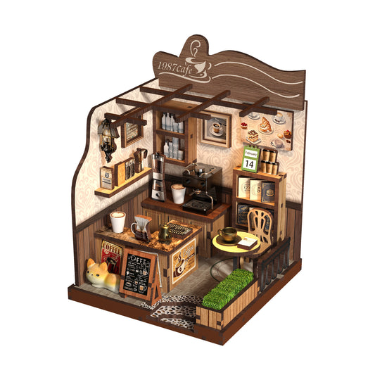 立体パズル ミニチュアハウス カントリーカフェ｜DIY 木製キット